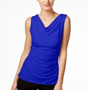 Calvin Klein Boat Neck Sleeveless Blouse